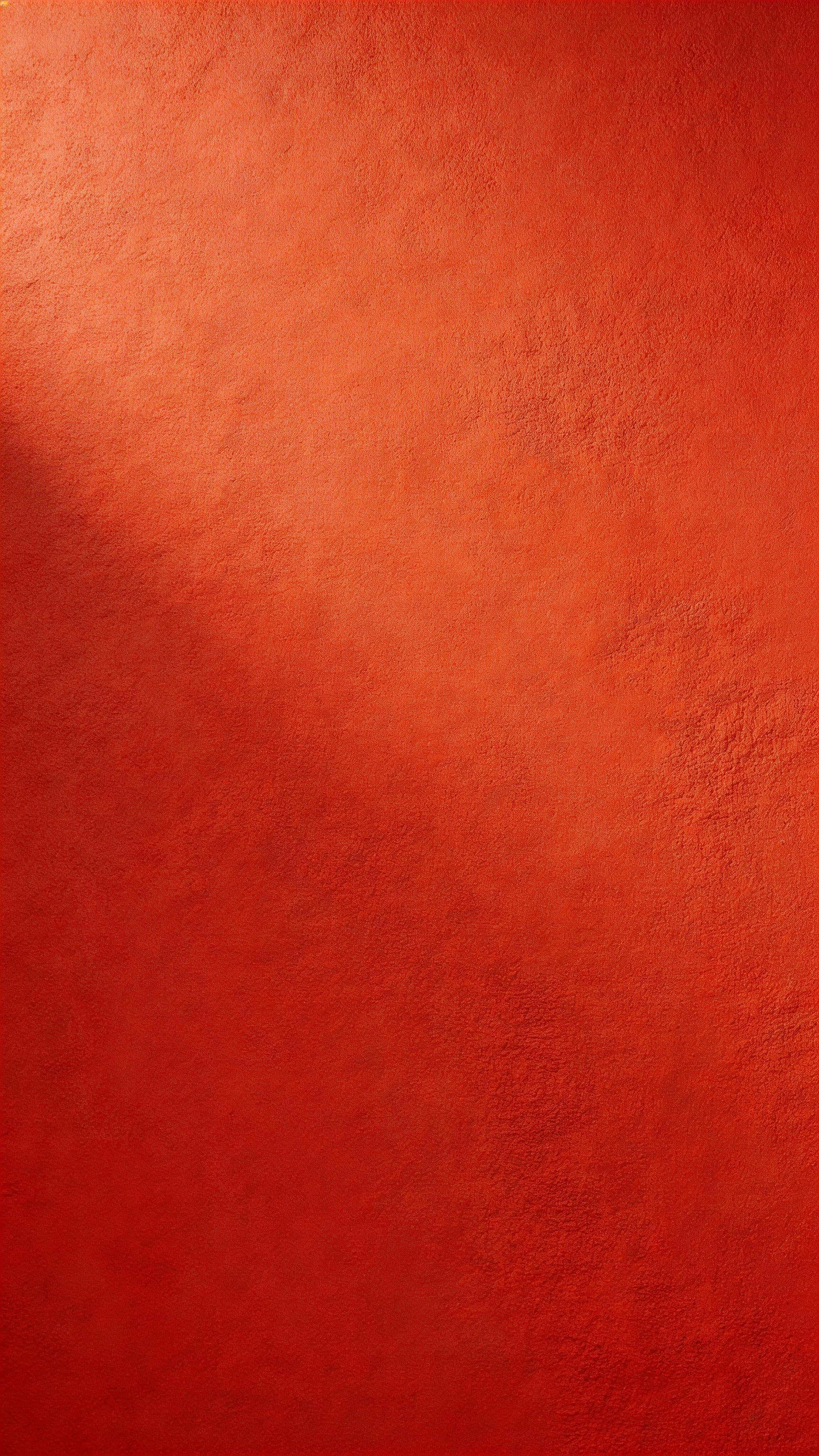 Studio-style 9:16 vertical wallpaper of a restrained red plaster wall with soft side lighting, consistent texture, and a calm open zone toward the upper half.