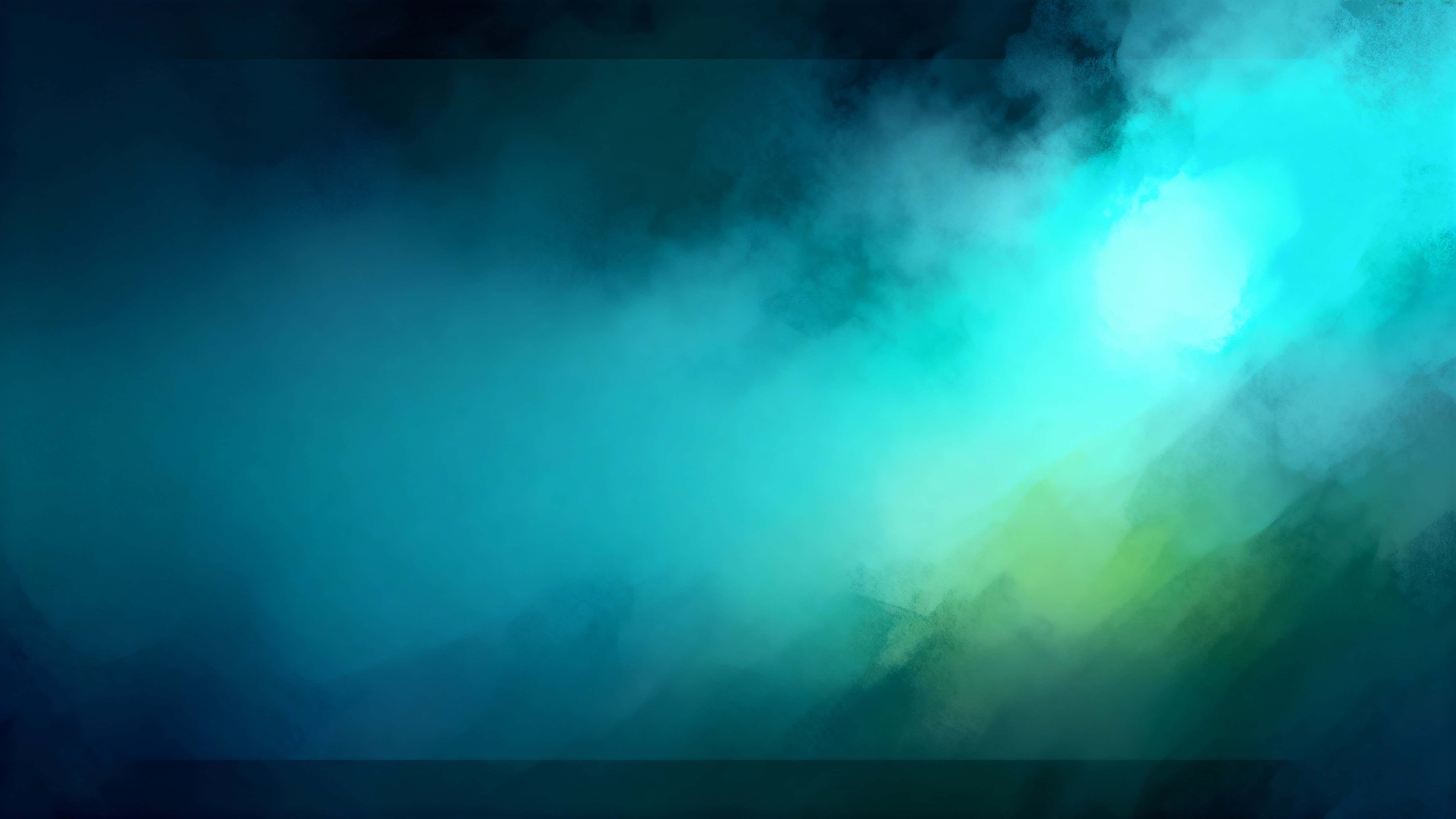 A velvety, softly glowing teal-to-turquoise abstract gradient flows diagonally from the upper-right to lower-left within a 16:9 frame, with subtle aqua-green warmth and seamless diffusion.